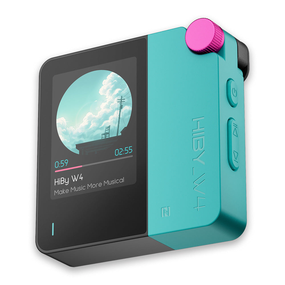 HiBy Music】Bluetooth・USB両対応ポータブルDAC「W4 Cyan」｜最先端
