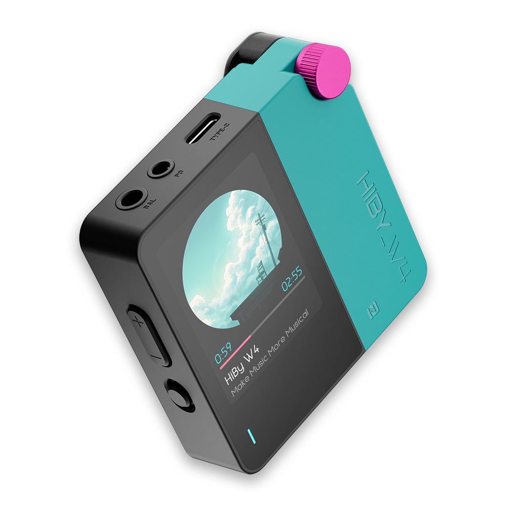 HiBy Music】Bluetooth・USB両対応ポータブルDAC「W4 Cyan」｜最先端