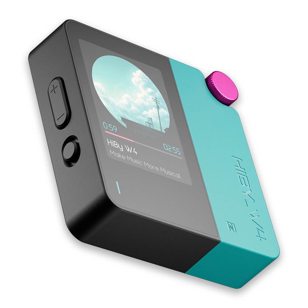 HiBy Music】Bluetooth・USB両対応ポータブルDAC「W4 Cyan」｜最先端