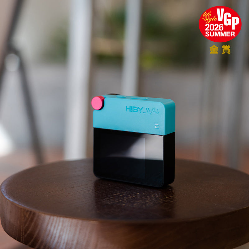 HiBy Music】Bluetooth・USB両対応ポータブルDAC「W4 Cyan」｜最先端